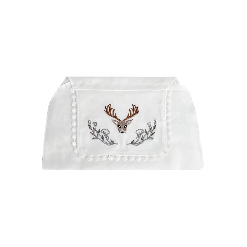 High Quality Cotton Water Absorbent Cute Breathable Prevent Back Wet Pad Back 4-Layers Baby Sweat Absorbent Towel