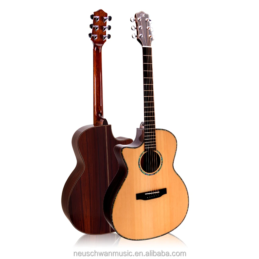 Premium High Quality 41 Inch Solid Top Rosewood Left Handed Acoustic Guitar