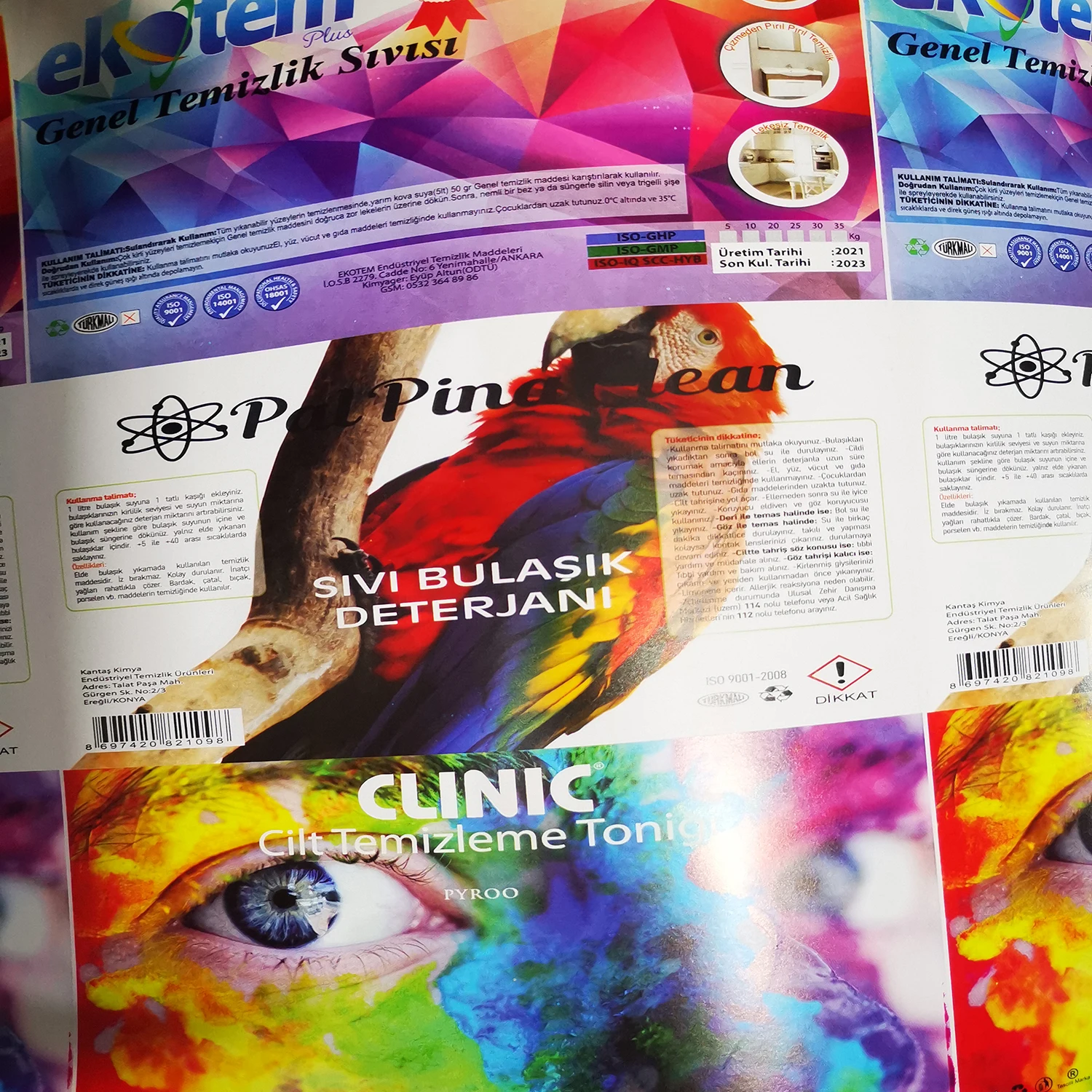 Letterpress Machine  Pvc PP Adhesive Packing Label Waterproof Die-Cutting Unit Double Sided Intermittent Label Printing Machine