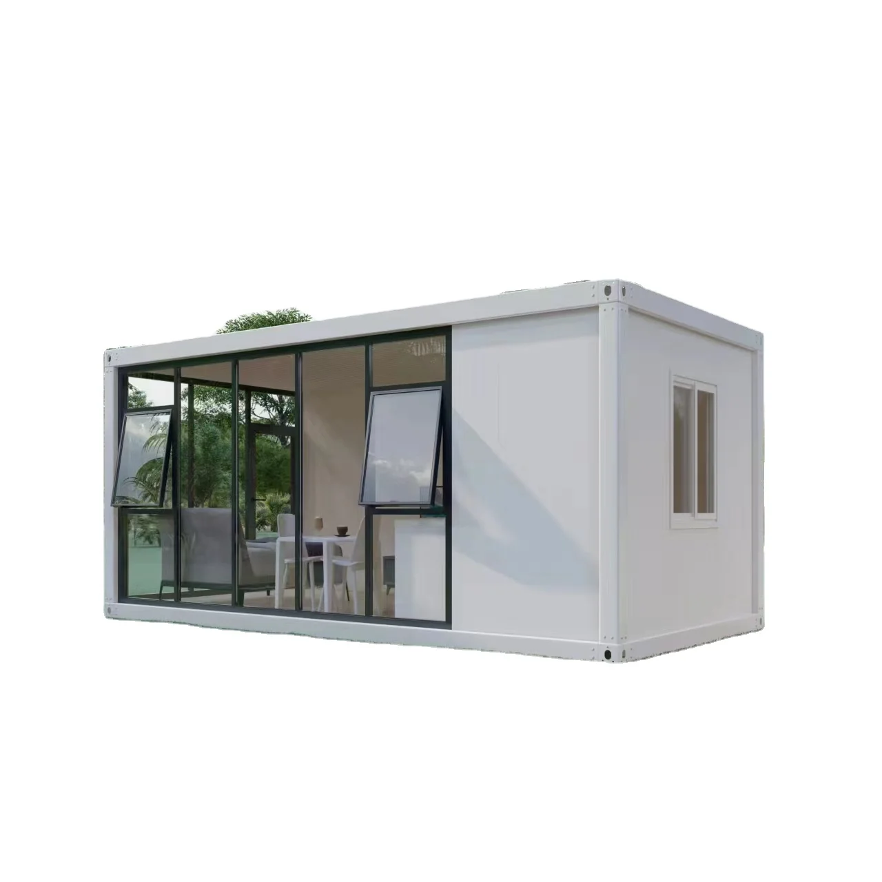Prefab houses easy assemble house container prefabricated light luxury furnished modular prefab glass house