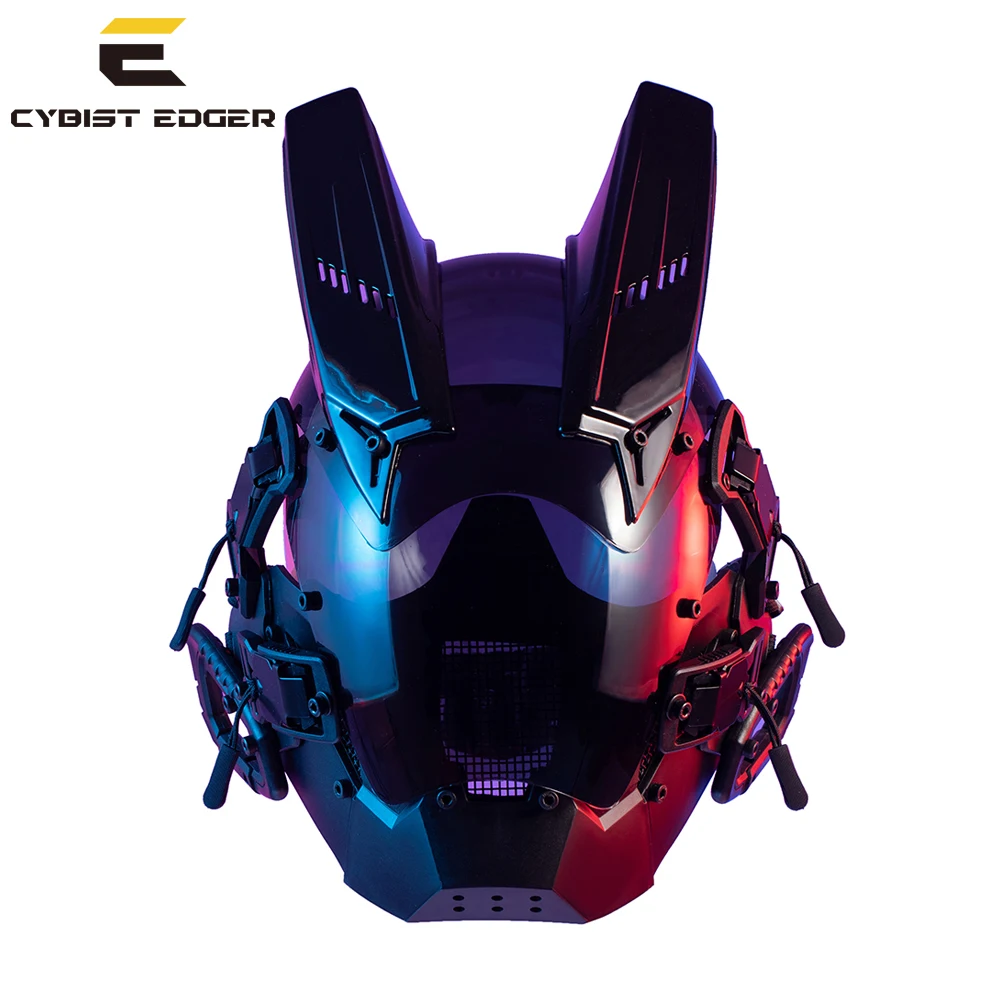 CYBER13 Glowing cyberpunk MASK transformed into role-playing Halloween masks futuristic jumping cool led mask