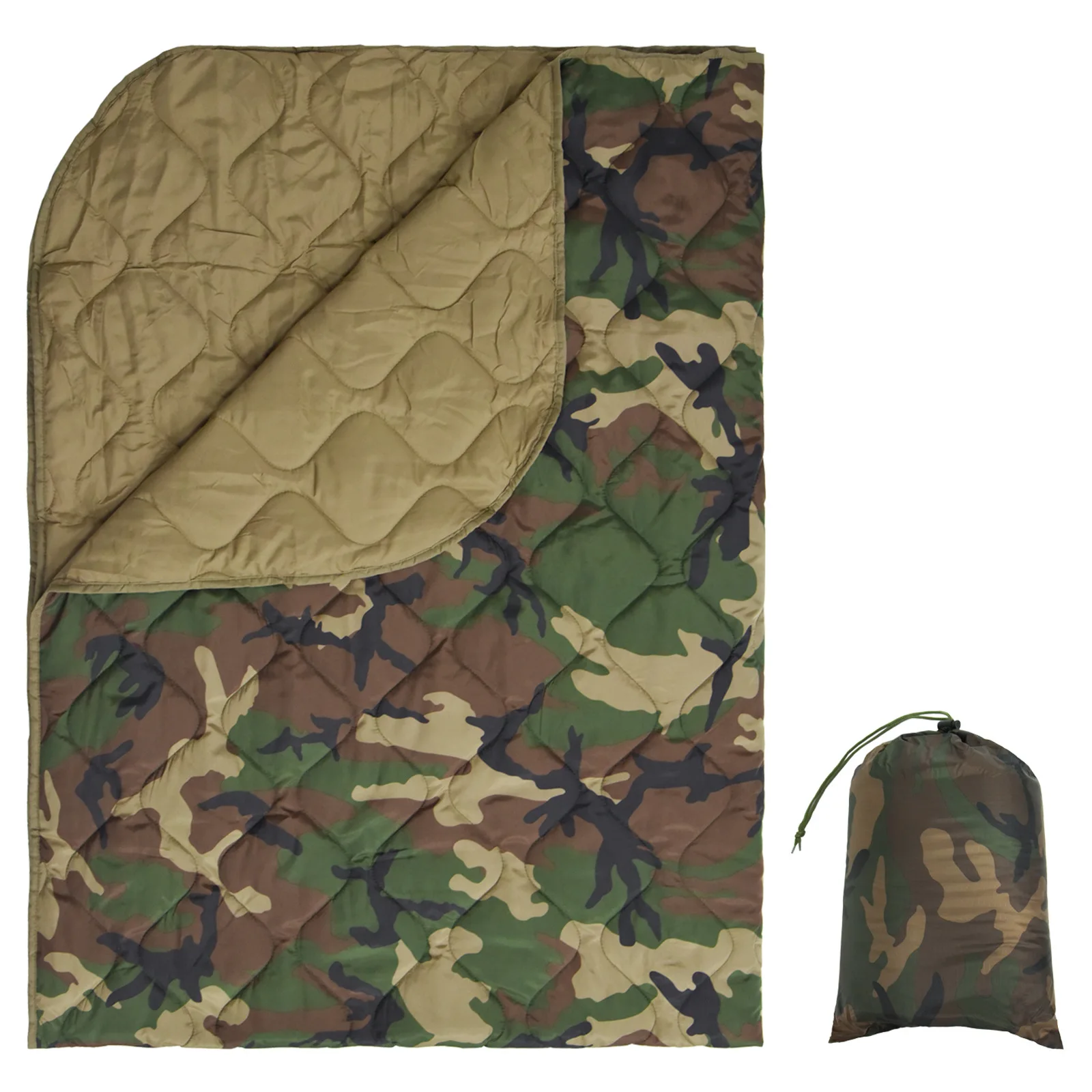 Multifunctional Outdoor Camping Emergency Folding Mat Camouflage Quilt Nap Blanket Warm Insulation Moisture Mat