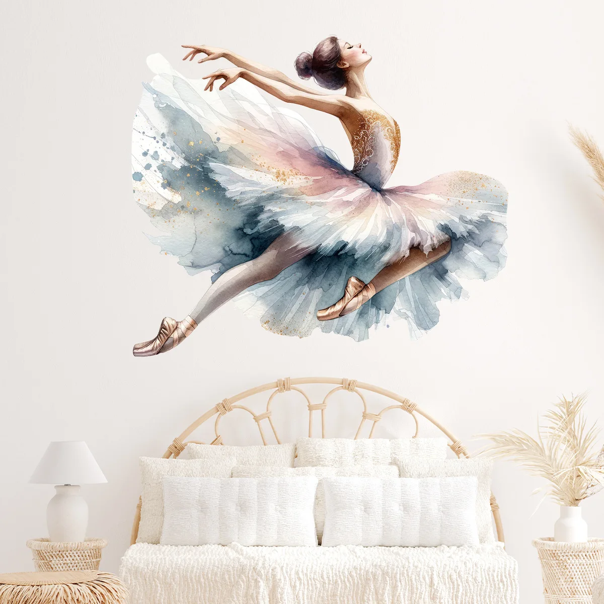 Ballet Dance Girls Decorative Wall Sticker Customization Ballerina Wall Decal for Kids Room