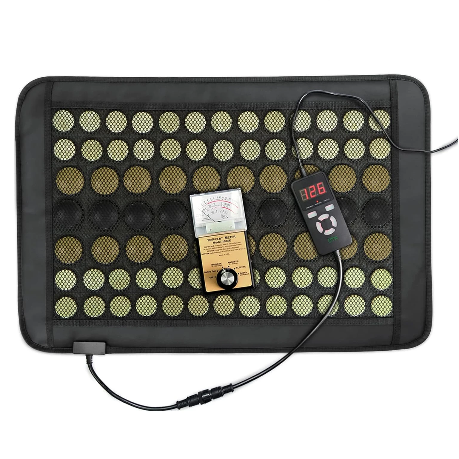 Far Infrared Jade & Tourmaline Stone Heating Pad Pain Relief Massage Mattress