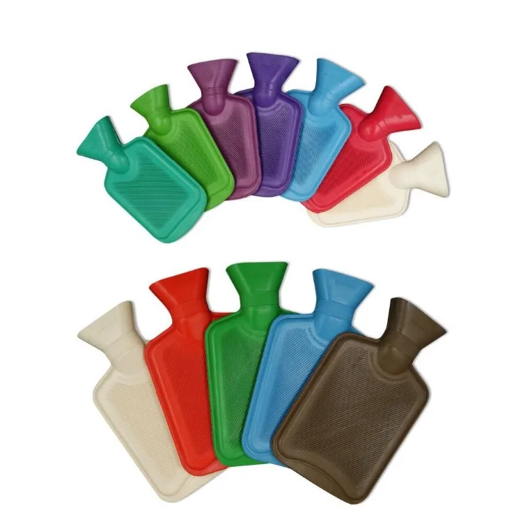 Classic ordinary  type  Rubber hot water bag bottle with fleece cover