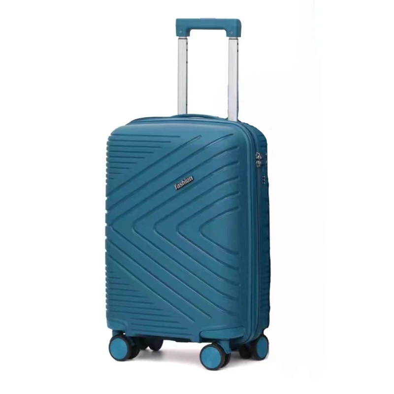 Unisex 20-Inch Cabin Luggage Trolley PP suitcase with Locking Wheels and Spinner Caster for Airplane Travel