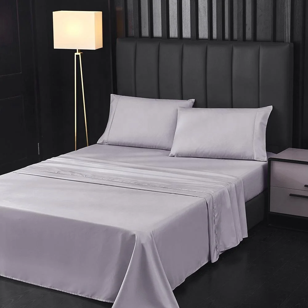 Wholesale Woven Home Textile Sheet Sets 1800 Thread Count Bedsheet Bed Sheet Bedding Set