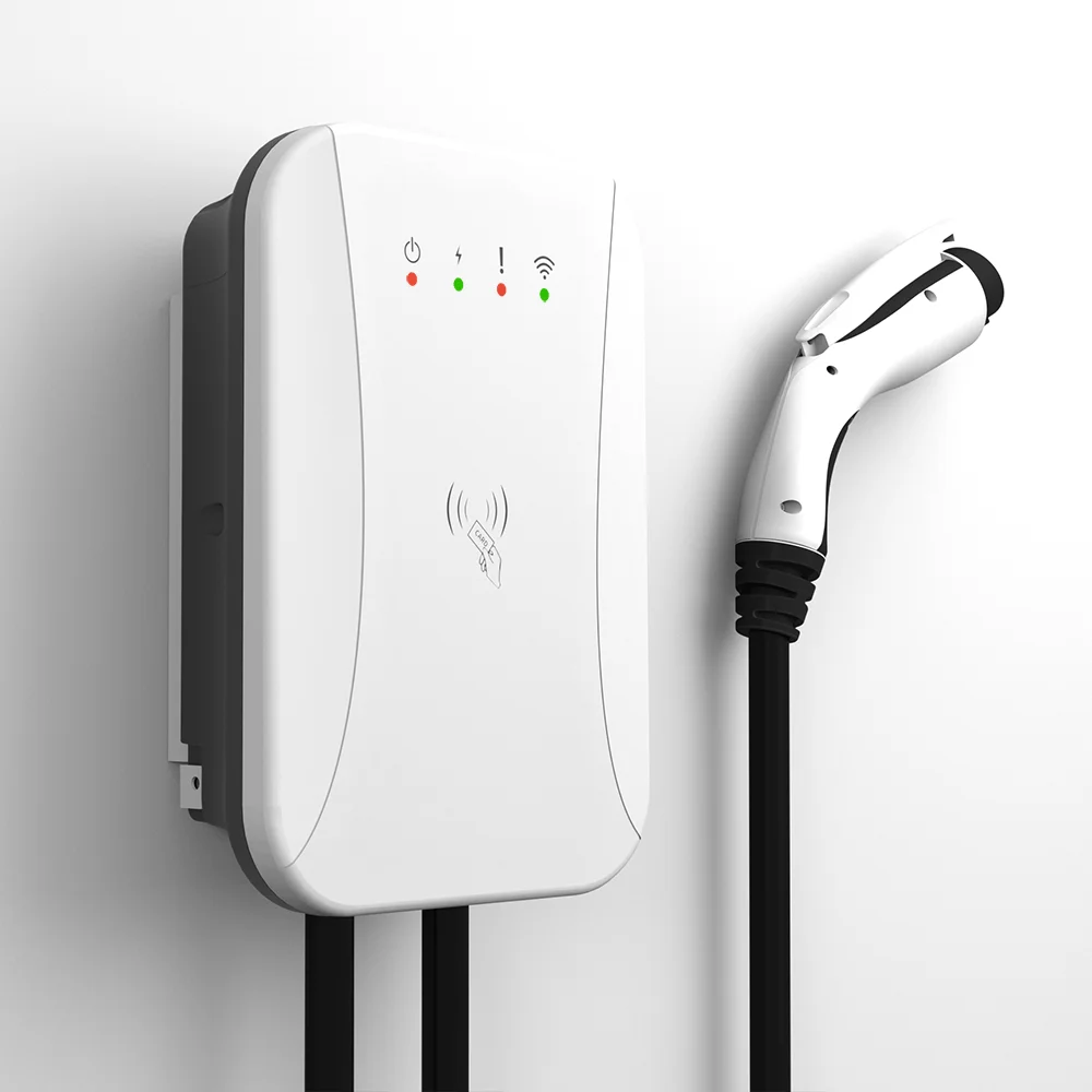 WEEYU EV Wall Charger with 5m Charging Extension Cable 32A Type 2