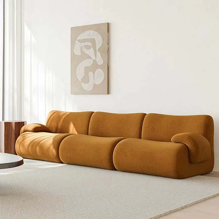Hot selling cheap modern living room furniture combination sofa modular vacuum packaging compressed floor sofa set