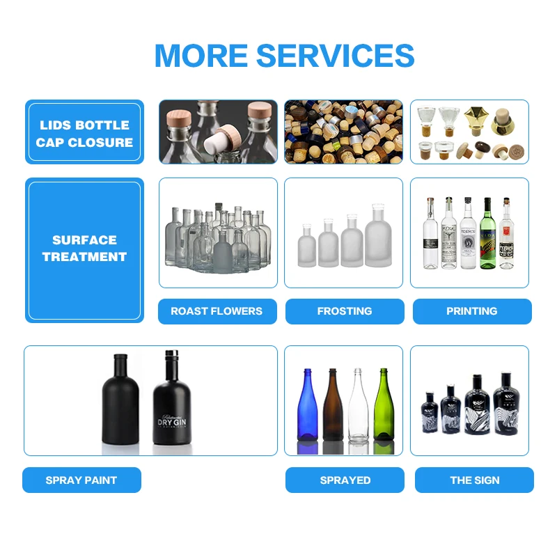 Recyclable 750ml Quadrate Glass Wine Liquor Bottle Brandy Rum Tequila Vodka Spirits With Lid