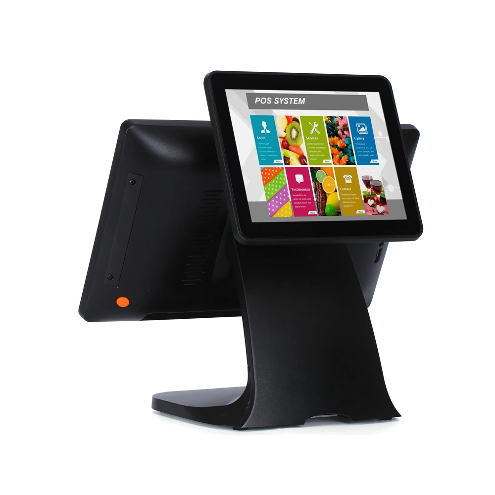 Factory direct selling price 15 inch capacitive touch screen pos terminal windows pos system all in one pos