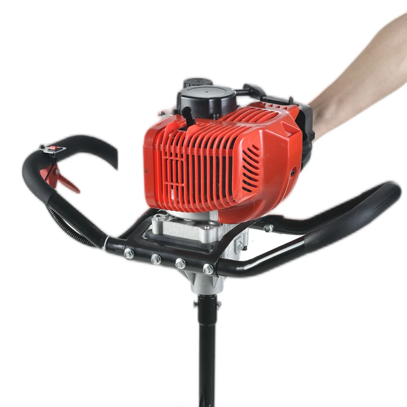 Easy to Operate Petrol Earth Auger Single Cylinder Earth Hole Drilling Machine