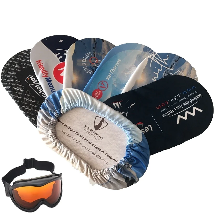 
customer logo microfiber cover pouch for ski goggles eyeglasses 