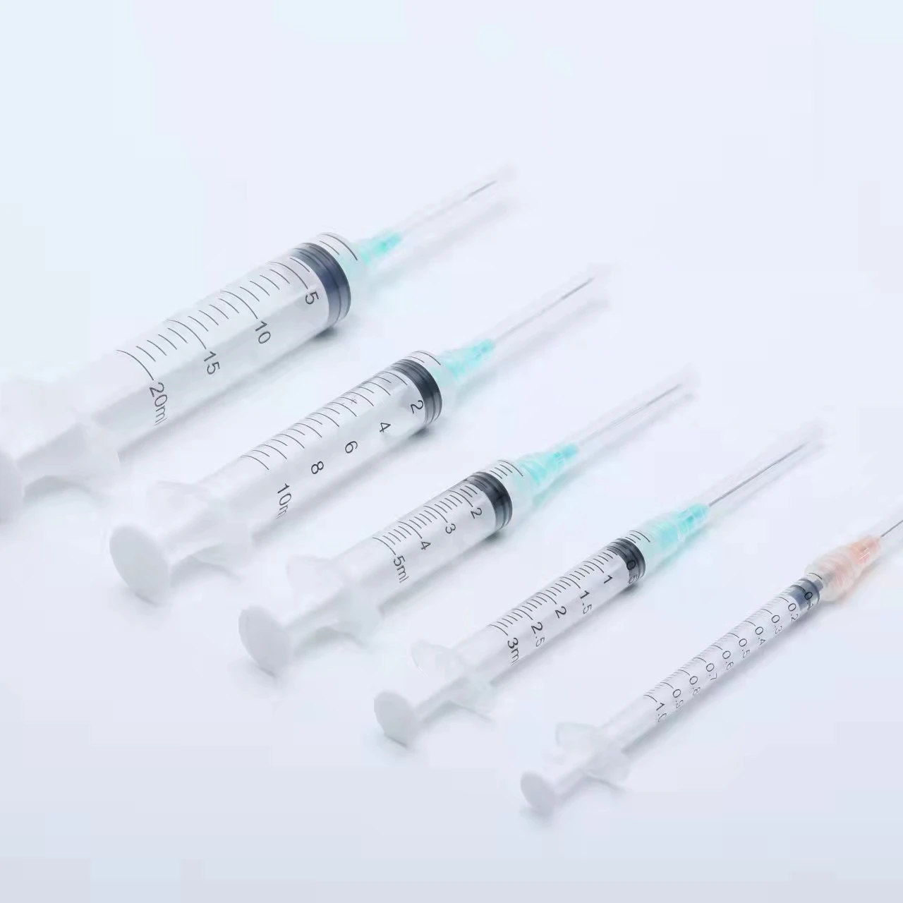 Hongda factory direct commercial 1ml 3ml 5ml10ml 20ml 60ml Disposable Lure lock injection Syringes with or without needles