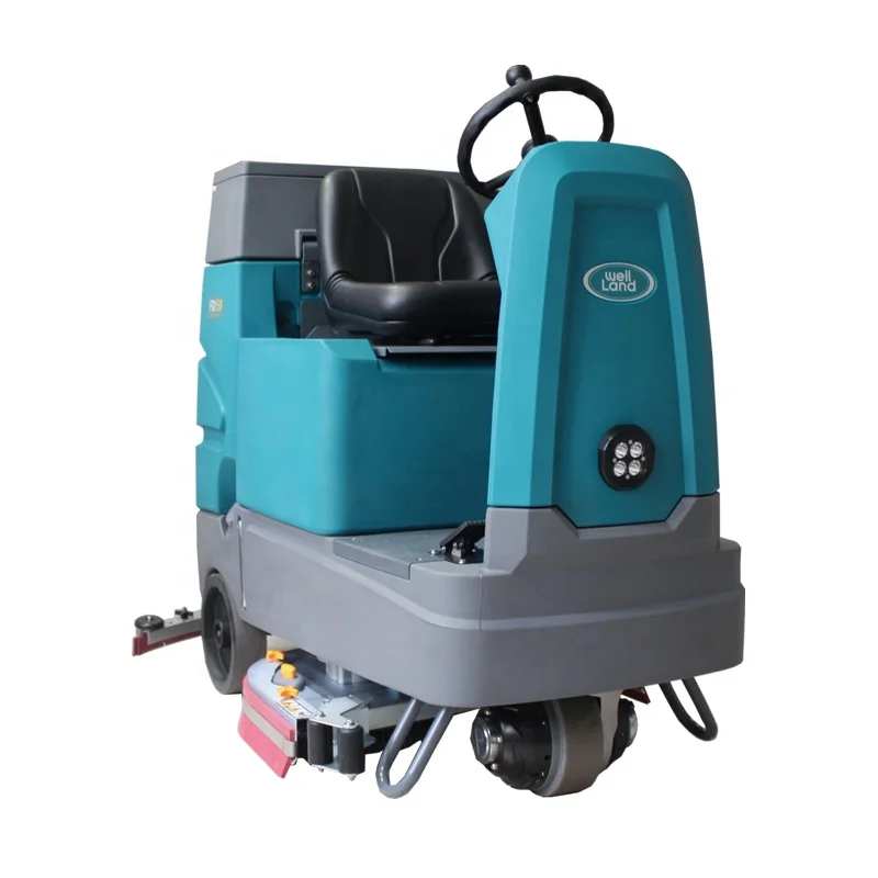 Multi Function Road Cleaning Equipment Wet Industrial Floor Sweeper Ride On Floor Scrubber