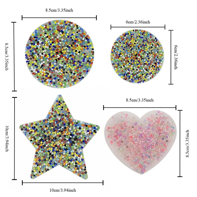 Unisex Adult Sensory Fidget Toys Round Shaped Silicone Pick Pads for ADHD OCD Trichotillomania Relief for 5 7 Years Boys Girls