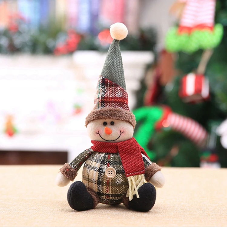 2021 Santa Claus Merry Christmas Decorations Christmas Elf Doll for Home Christmas Tree Decor Gifts