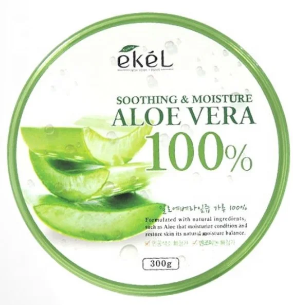 Успокаивающий гель (EKEL), Сделано в Корейском стиле с алоэ 100%, успокаивающий гель