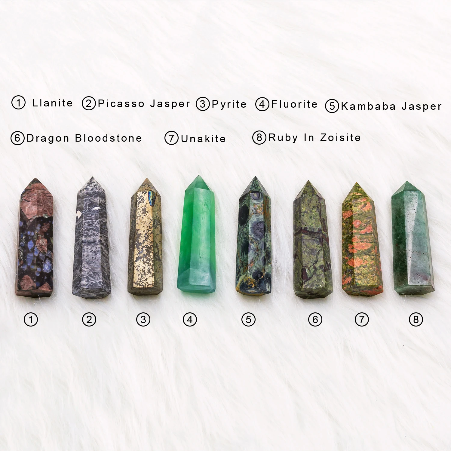 Wholesale high quality reiki natural mixed crystal point various quartz tower healing stone for home decoration