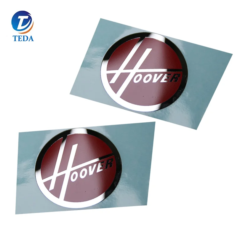 Gold Electroform Custom Metal logo Nickel Sticker Label
