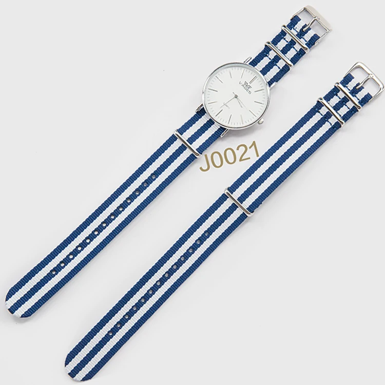 G10 Regimental Classic 16 18 20 22 24mm striped nylon strap watch for smart watch
