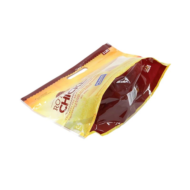 Printed Plastic Anti Fog Composite Bag Roasted Chicken Frozen Food Packaging Bag with Zipper