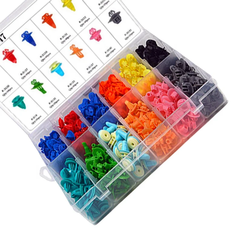 420pcs box fastener set clip, used for Toyota rivet fastener nylon door plate clip