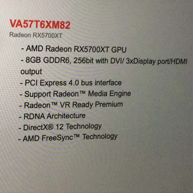 Новая видеокарта Rx 5700 Xt 8g Gddr6 со склада Rx5700 для настольных игр графические карты Gpu
