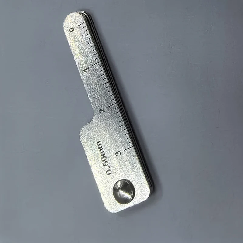 Dental Tooth Gap Measuring Ruler Interproximal Reduction Gauge Measure Reciprocating IPR Orthodontic Treatment Tools