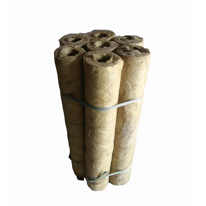 Thermal insulation high density rock wool Tube pipe  Section Mineral Wool for insulation applications price mineral wool