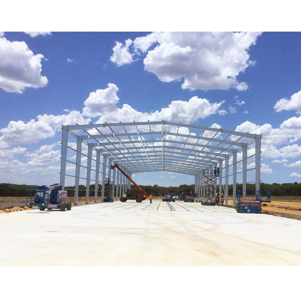 Long-span Pre-engineering Construction Workshop Prefabricated Warehouse Galpon Steel Structure Building