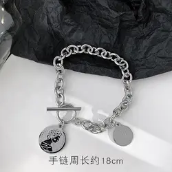 According to good color, hip hop hipster ins bracelet female fashion net celebrity cold wind niche design simple hand jewelry