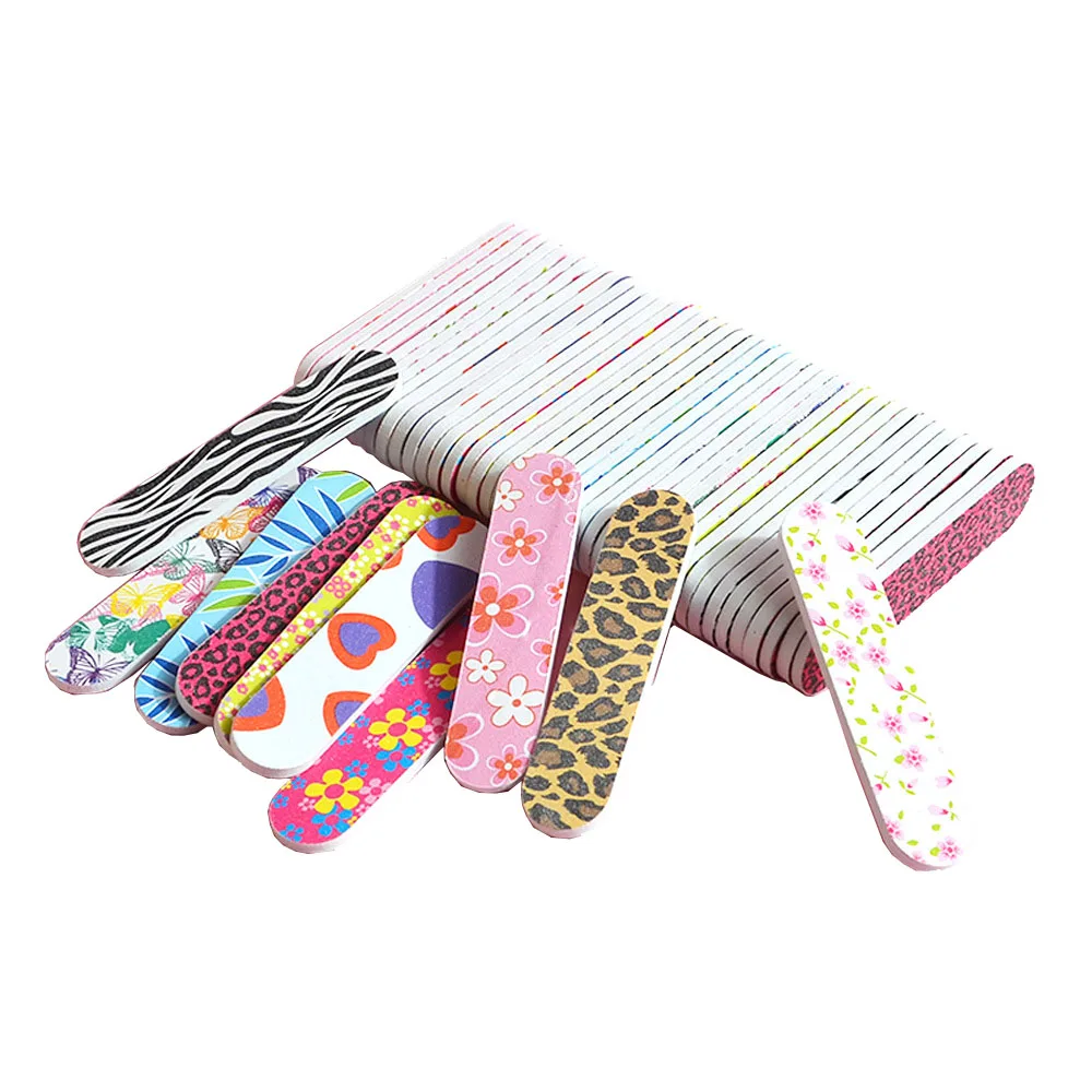 Профессиональный высококачественный 180/240 двухсторонний буфер для ногтей с логотипом под заказ, миниатюрная маленькая пилочка для ногтей