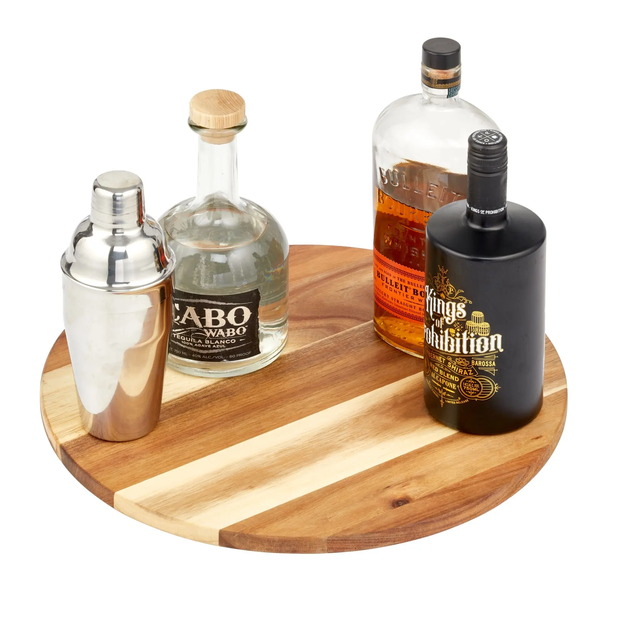 Acacia Wood Lazy Susan Organizer Rotating Tray Kitchen Turntable for Cabinet Pantry Table Organization For Food Fruit Snack