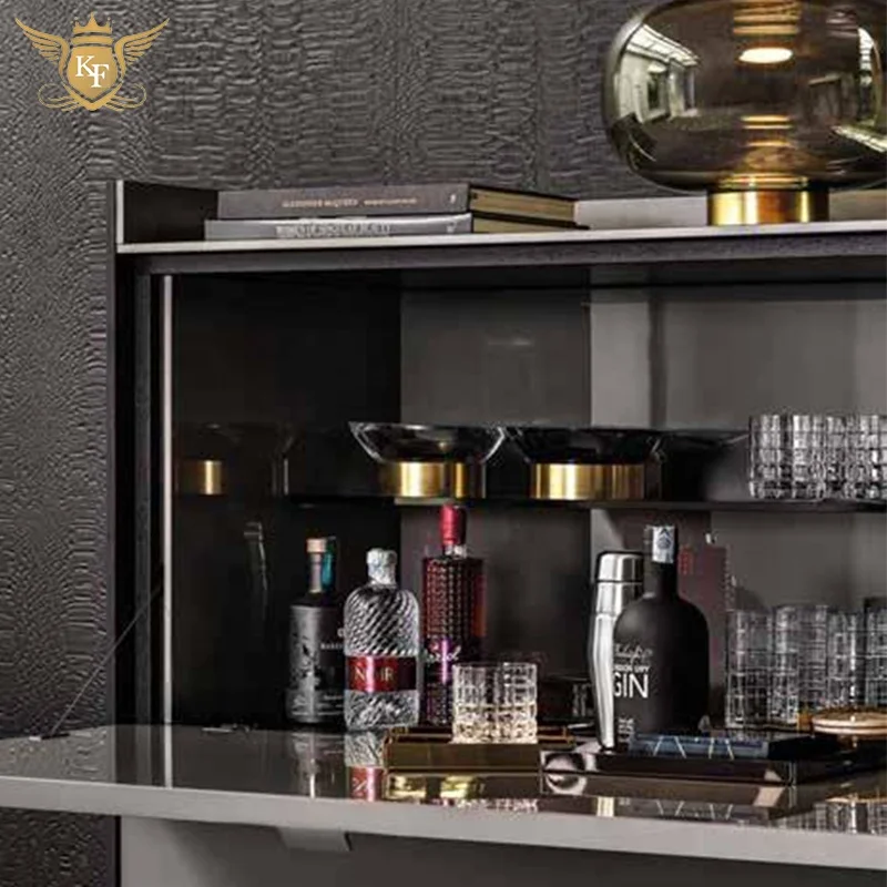 Modern Design Home Furniture 2 4 Doors Dining Room Storage Buffet Cabinet Solid Wood Glossy Paint Sideboard Living Room Cabinet