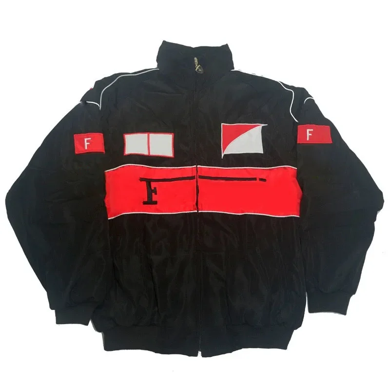 ZGBROTHERS Dropshipping American Men And Women Riding Embroidered Motorcycle Suit Vintage Racing Jacket