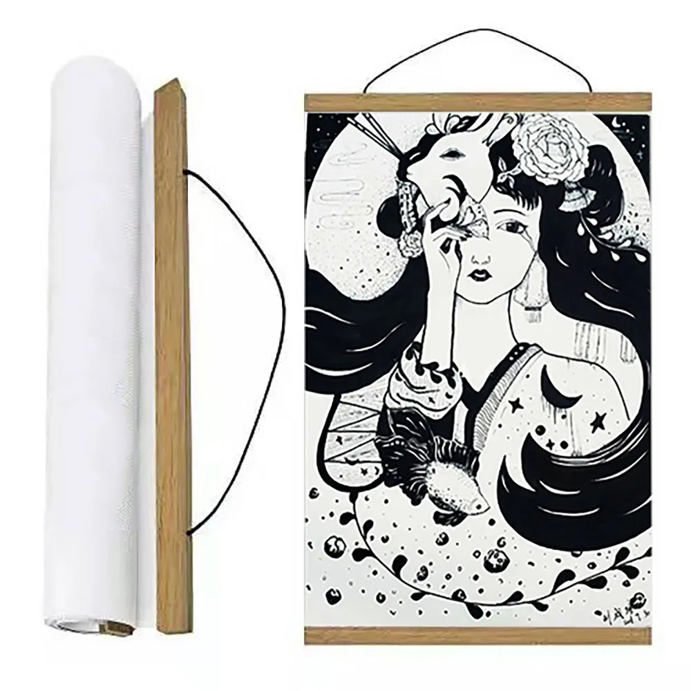 Factory Printing hanging poster Custom Canvas Banner Wall Art High Quality Decoration Scrolls Wall Poster Modern Style