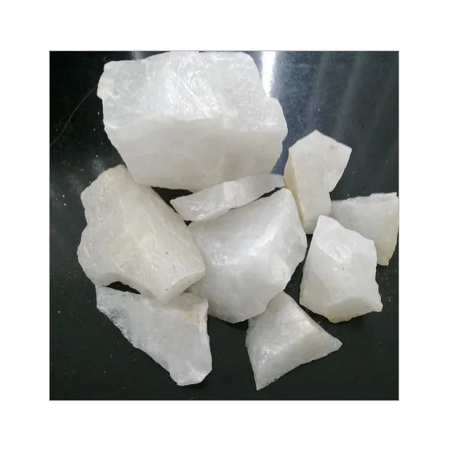 High Purity Natural Silica Quartz Crystal Egypt Snow White Raw Materials Quartz Lump In Making Quartz Products