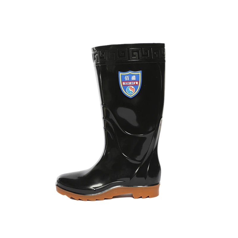 Manufacturer Supplier Durable Fashion Pvc Boots Plastic Rain Shoes Fishing Waterproof  Rubber Rain Boots for Men