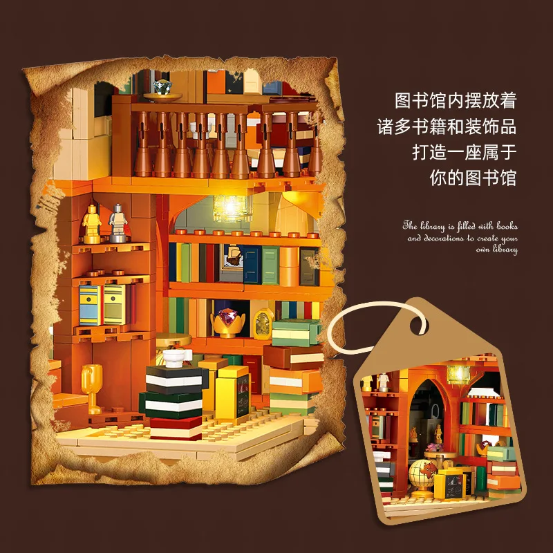57016 DIY mini retro building blocks with lights  Building Block Brick Children MOC Toys Gifts 3294 pcs/set