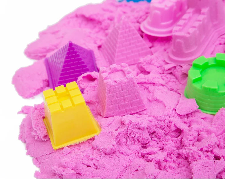 2023 Educational Non-toxic Customized Easily Modeling Shape Toys Play Sand In Bulk Set Diy Space Magic Sand sensory Sand