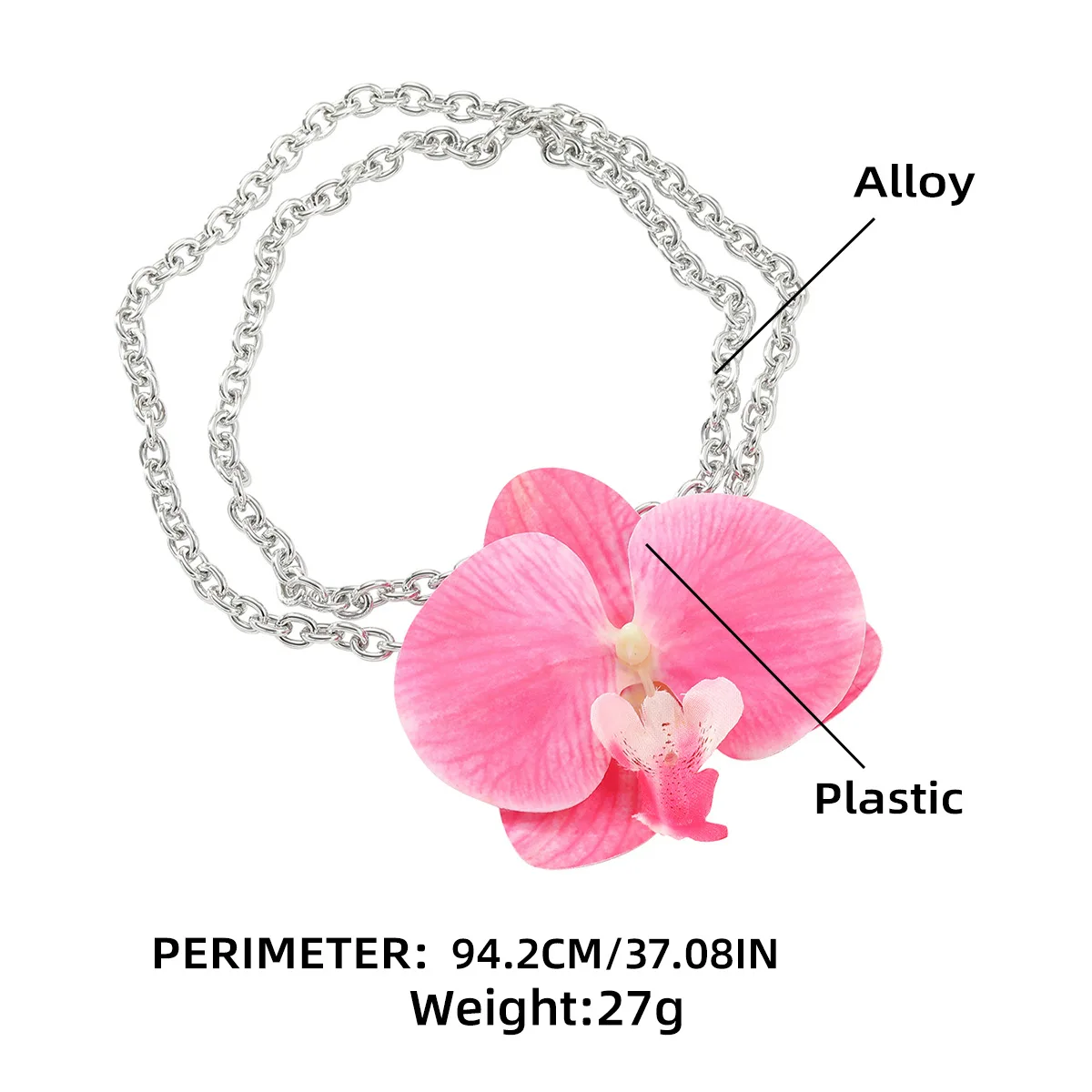 JLN18932 New European And American Flower Necklaces Exaggerated Necklaces Elegant Butterfly Pendant Accessories For Women