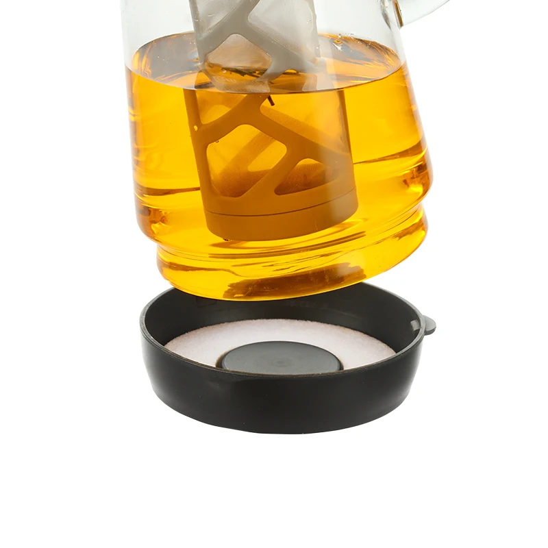 1.5l glass pitcher hot/cold water coffee brew maker jug iced tea pitcher jug stainless steel infuser lid