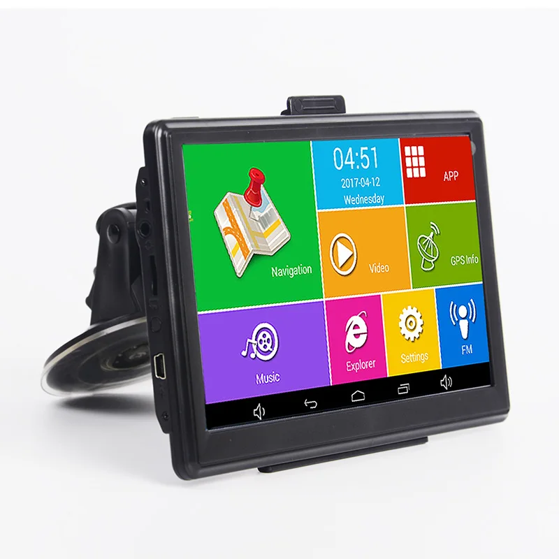7inch Android GPS navigator Wifi Hd 800*480p high brightness touch screen truck vehicle GPS Free Europe USA Maps Gps navigator