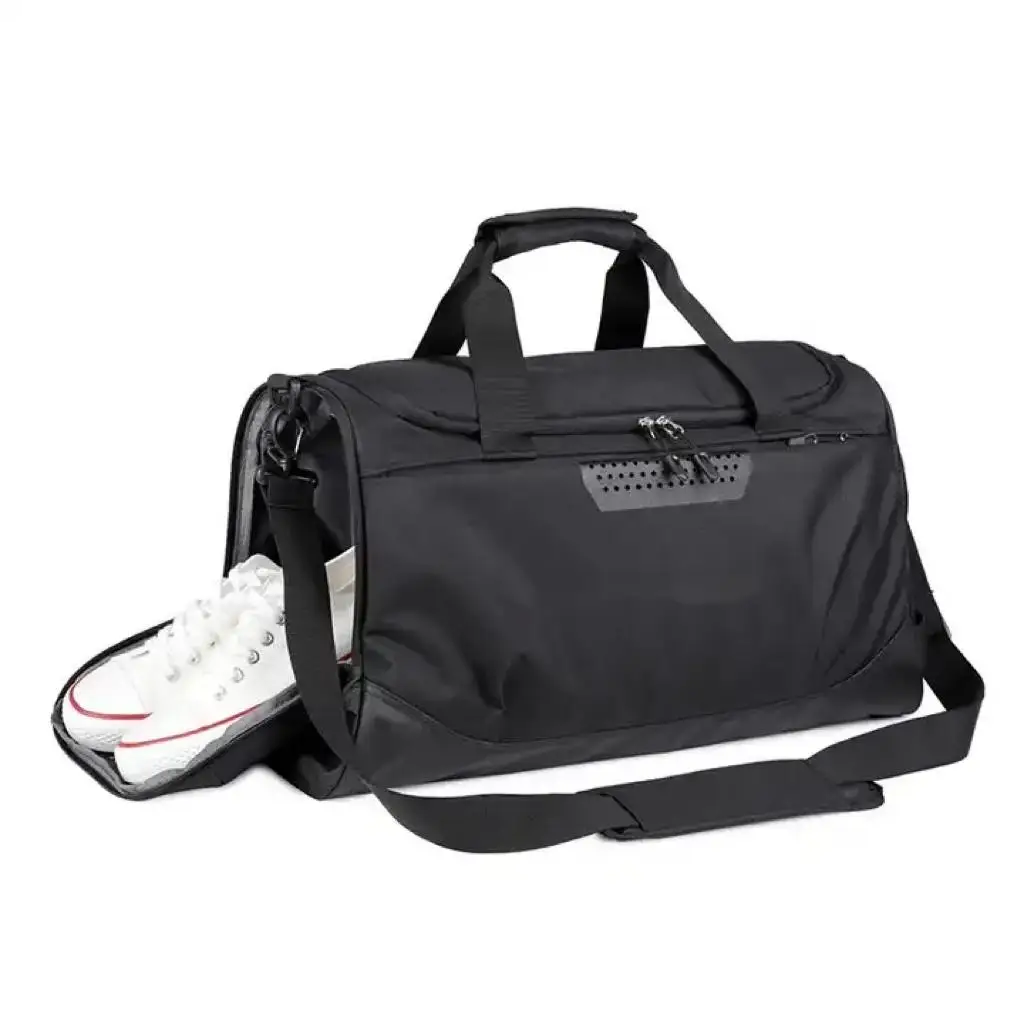 SINOTOP Logo Men Workout Tote Sports Nylon Gym Travel Duffel Bag With Wet Shoes waterproof oxford fabric fitness yoga Bags