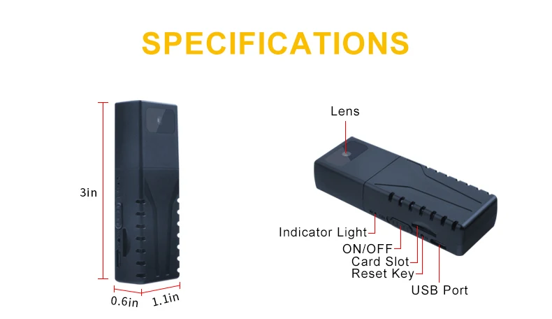 Wireless IP Camera Portable Wifi Mini Camera with Hidden Spy DIY Module