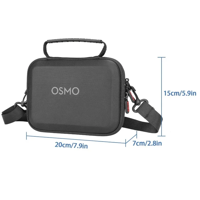 EVA Fabric Bag Waterproof Dustproof Carrying Case Handheld Action Camera Storage Accessories for D J I Osmo Pocket3