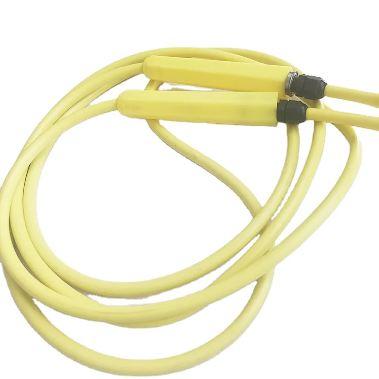 Sports fitness skipping rope hollow with beaded rope section adjustable jump rope without knotting and winding