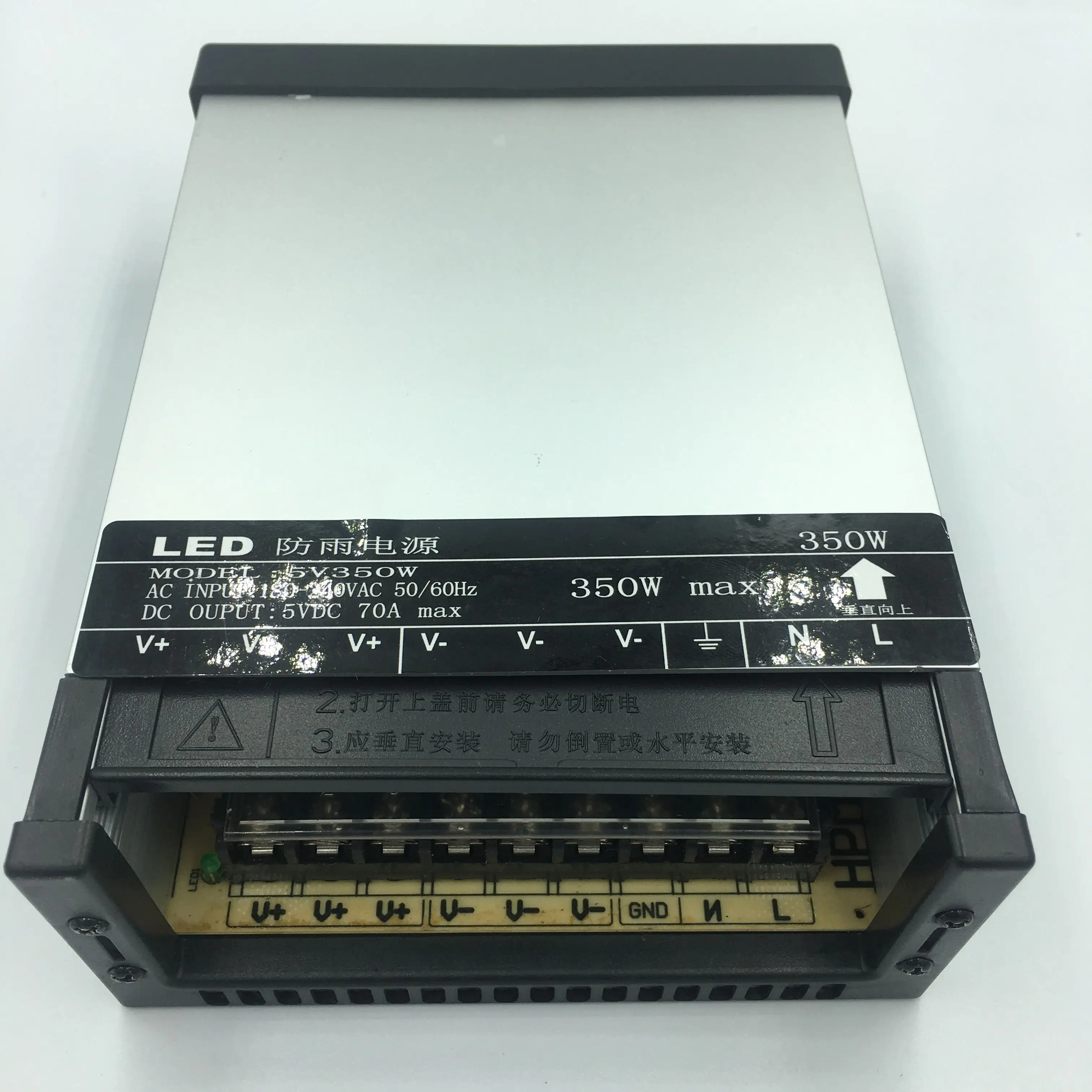 Водонепроницаемый источник питания для светодиодов, 220 В переменного тока, 100 в, 5 В, 12 В, 24 В, 12 Вт, 24 Вт, 36 Вт, 60 Вт, 120 Вт, 150 Вт, 180 Вт, 240 Вт, 360 Вт