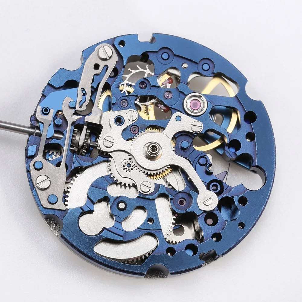 21 Jewels Original Japan Miyota Skeleton Automatic Mechanical 8n24 Movement